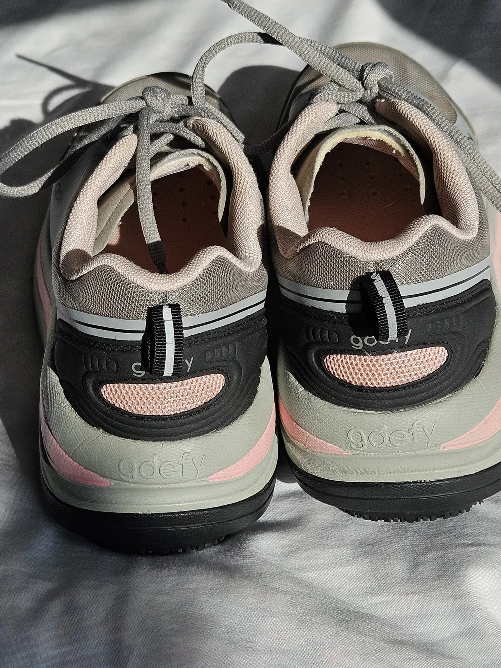 ION Women’s Gray and Pink G/defy Athletic Walking Shoes